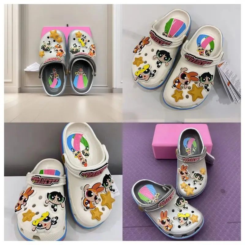 

Feitian little policewoman 2025 summer new hole shoes non-slip soft-soled beach shoes dirt-resistant lightweight casual sandals