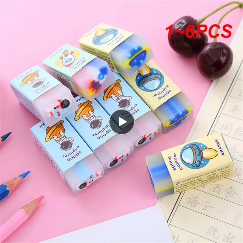 1~6PCS Fruit Scented Eraser Durable Rich And Colorful Eraser Safety Material Student Eraser Learning Tools Sketch Eraser Lovely