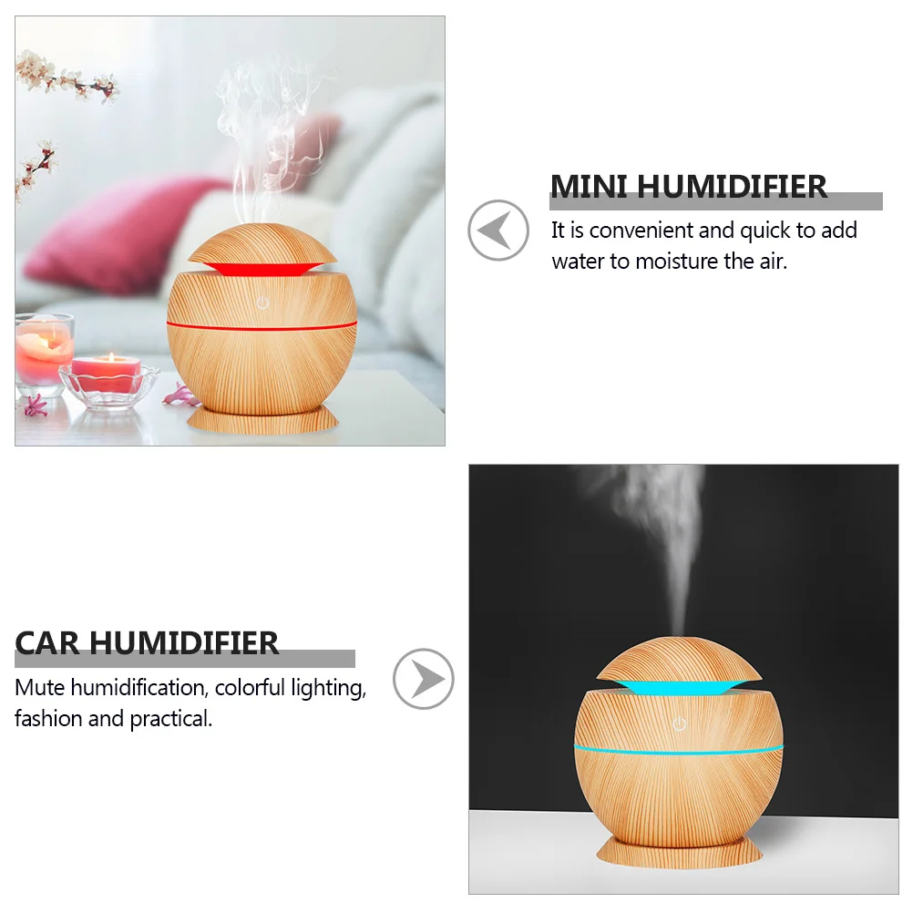

130 ML Mini Humidifier Usb Powered Portable Desk Car Tabletop Pp Material for Humidifiers Desktop Small Diffuser
