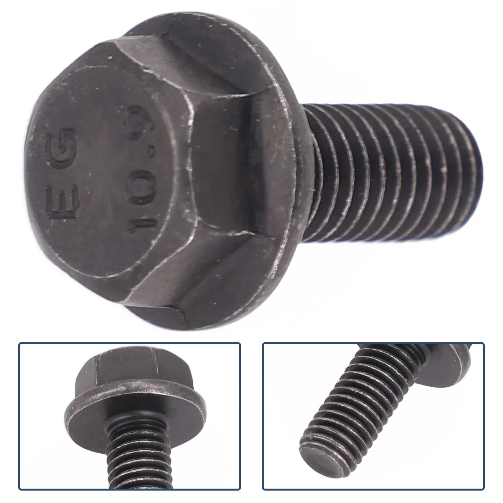 5pcs Metal Screw Saw Blade Bolt M8 Left Hand Thread Hex Flange For Cutting Machine Tool Parts Black Saw Blade Screw