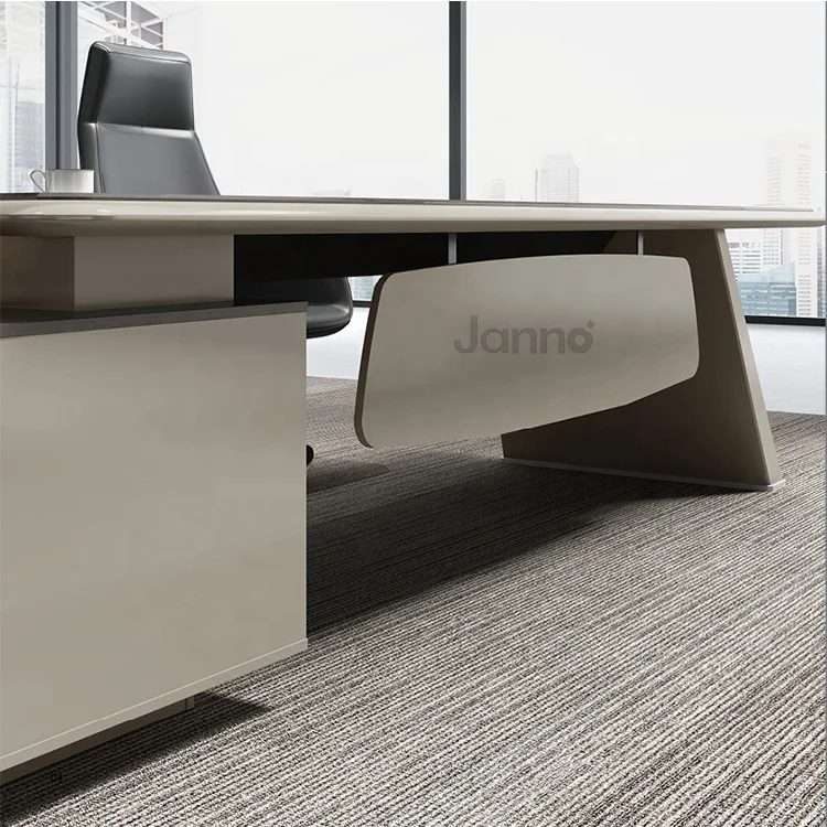 Modern Office Room Furniture Office CEO Executive Table Working Desk with Storage Unit