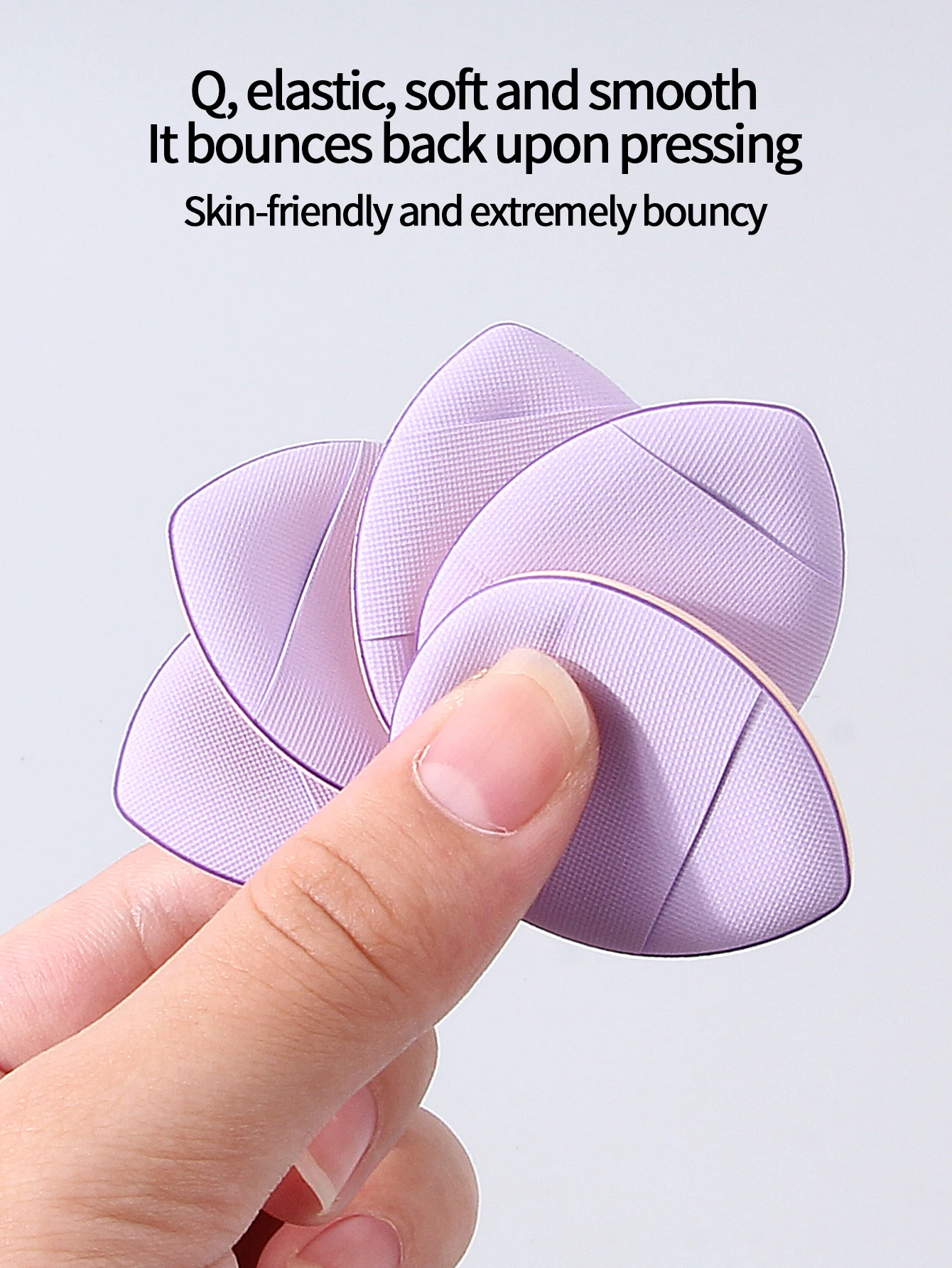 Juego de esponjas de maquillaje para pulgar, 100 Uds., esponja suave sin látex en polvo, herramienta de maquillaje profesional para base, corrector y rubor