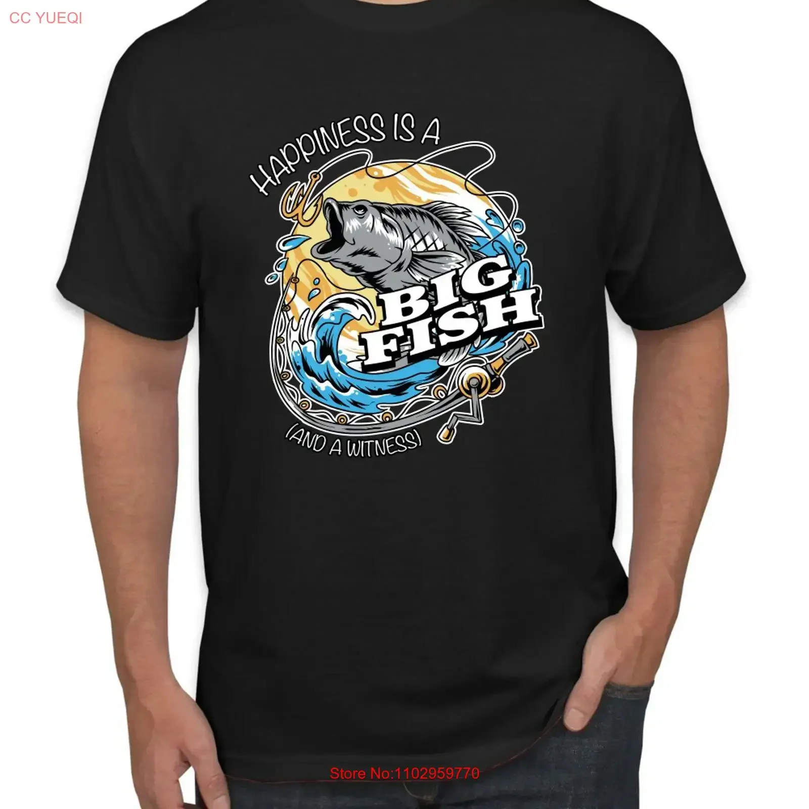 T-shirt pour homme « Le bonheur est une grosse pêche et un témoin » – Style vintage délavé, tendance, confortable, polyvalent, unisexe, légèrement décontracté