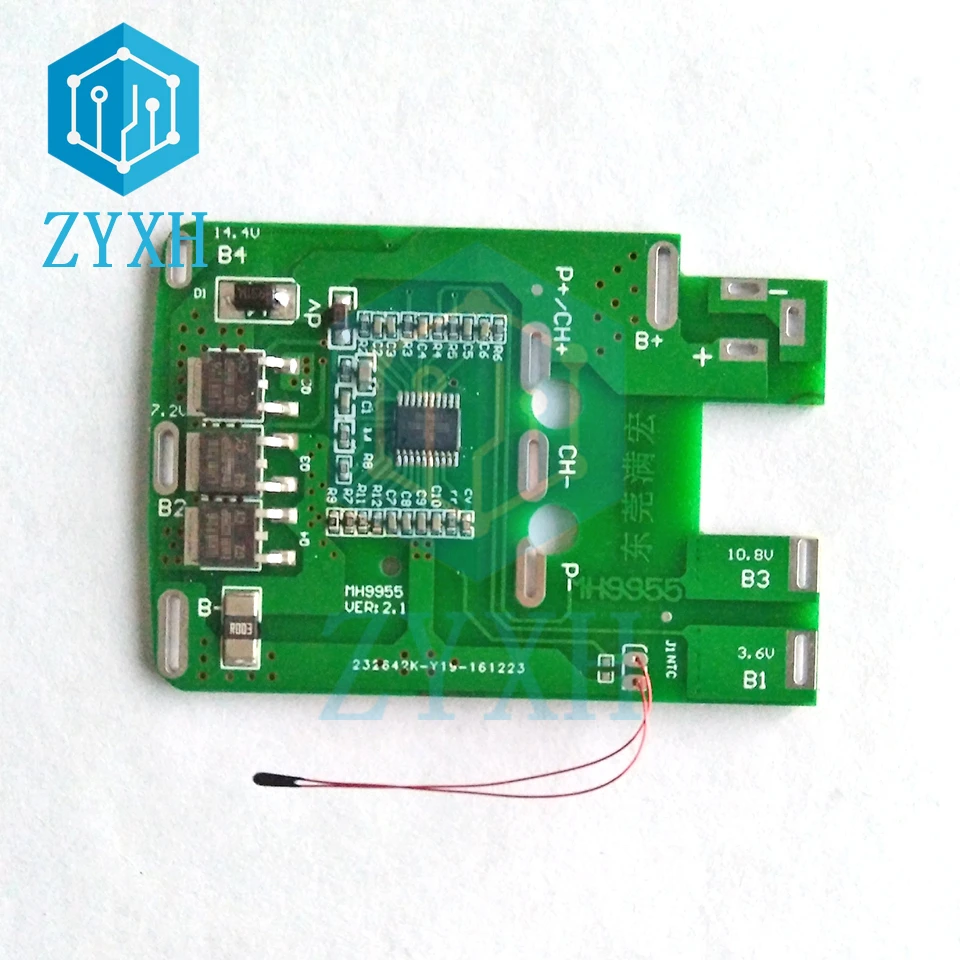 BMS 5S 20A 18V 21V litowo elektryczny śrubokręt ładowania pokładzie przeładowania/zwarcie/temperatura NTC ochrony