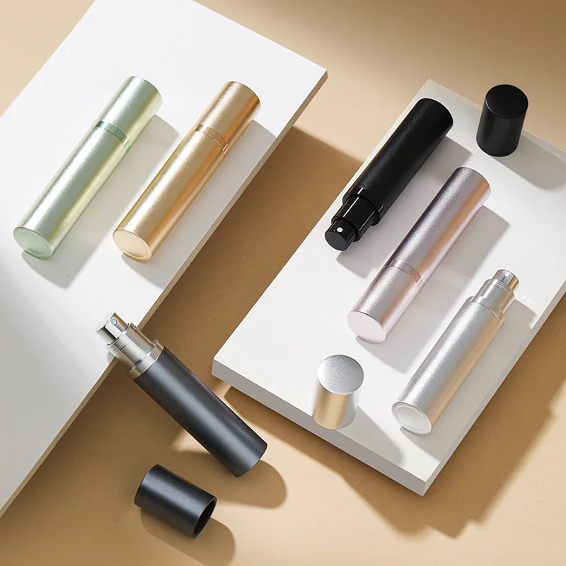 5/10ML Mini Portable Bottom-Filling Pump Perfume Refillable Spray Bottle Empty Cosmetic Containers Travel Atomizer Bottle