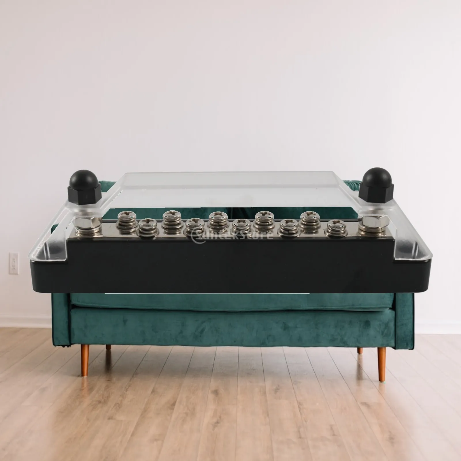 Power Bus Bar Copper Terminal Block with Insulating Cover M6 Fasteners for Electrical Panel Auto Marine RV Solar System