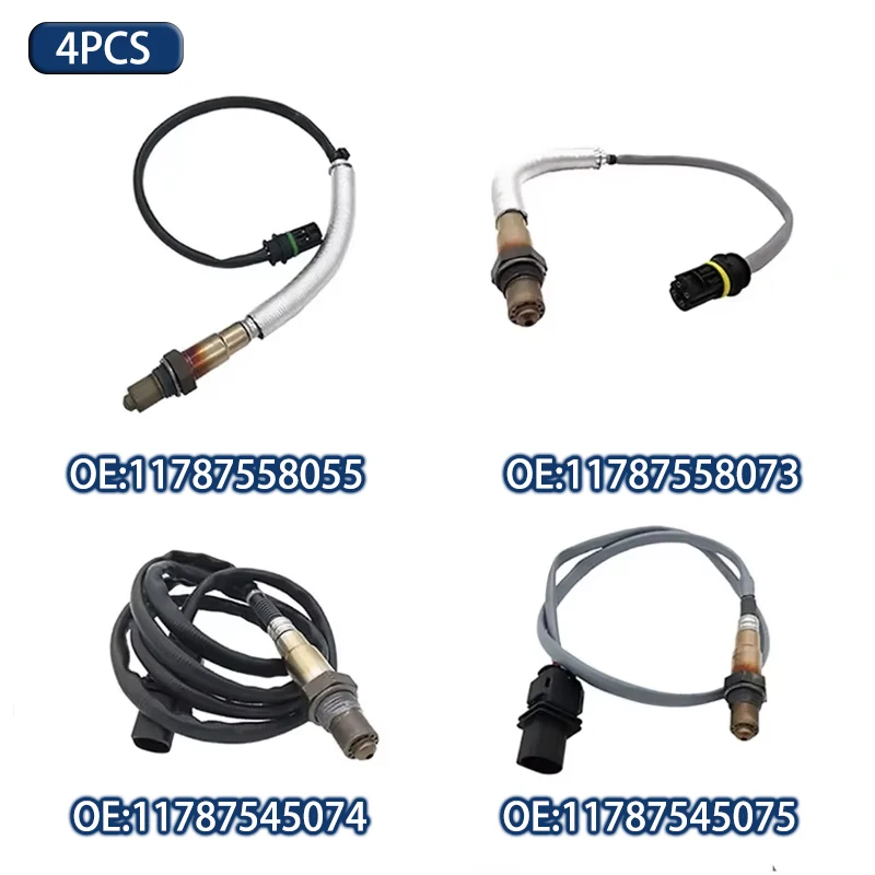

4 шт. датчик кислорода O2 11787558073 11787558055 11787545074 11787545075 для BMW E82 E90 E91 128i 328i X3