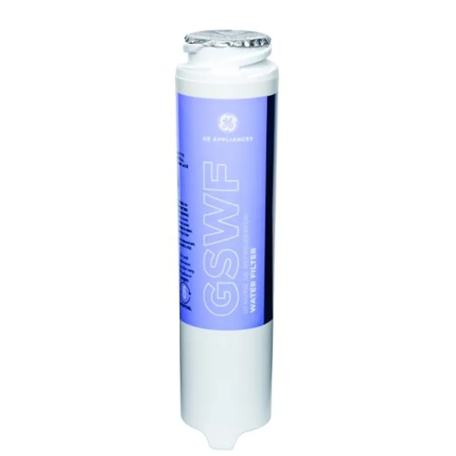 GE GSWF Refrigerator Water Filter Certified to Reduce Lead Sulfur and 50+ Other Impurities Replace Every 6 Months for Best Resu