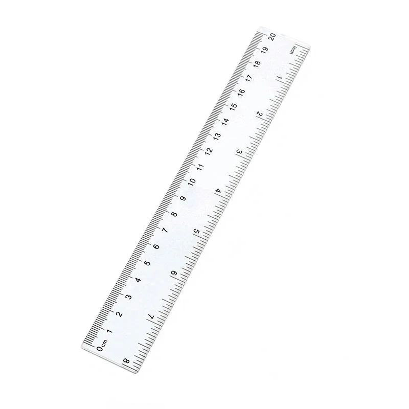 10 Stuks Transparante Linialen 15/20/30 Cm Plastic Liniaal Nette Millimeter Schaal Goedkope Nuttig Heersers School Student briefpapier