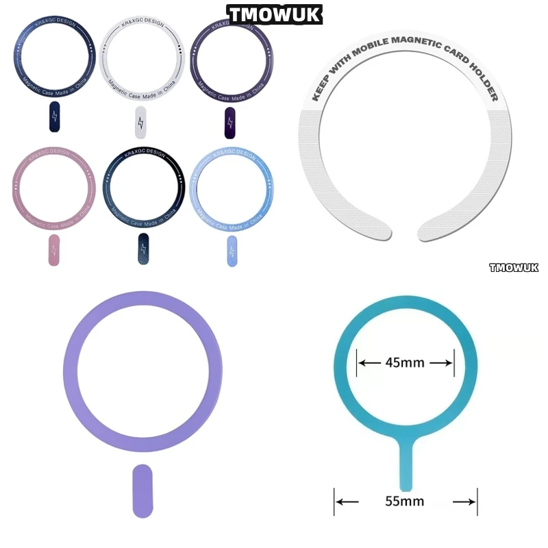 

For Samsung Galaxy S25 S21 S22 S23 S24 Ultra Note 10 For Magsafe Magnetic Ring Wireless Charging Metal Plate Sticker