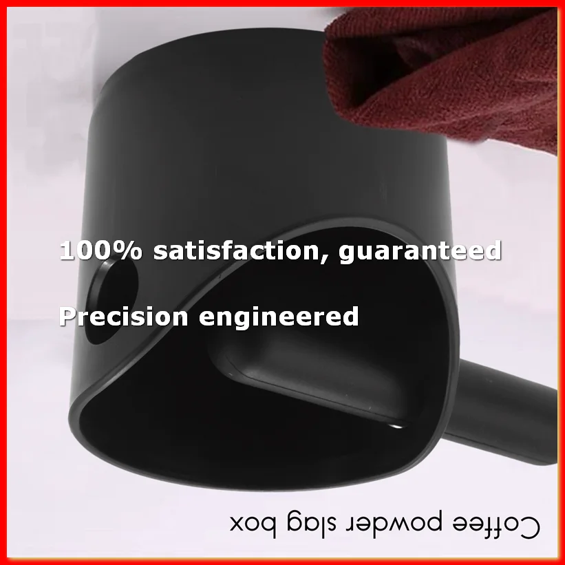 Coffee Grind Knock Box And Espresso Dump Bin (Black)-A22U