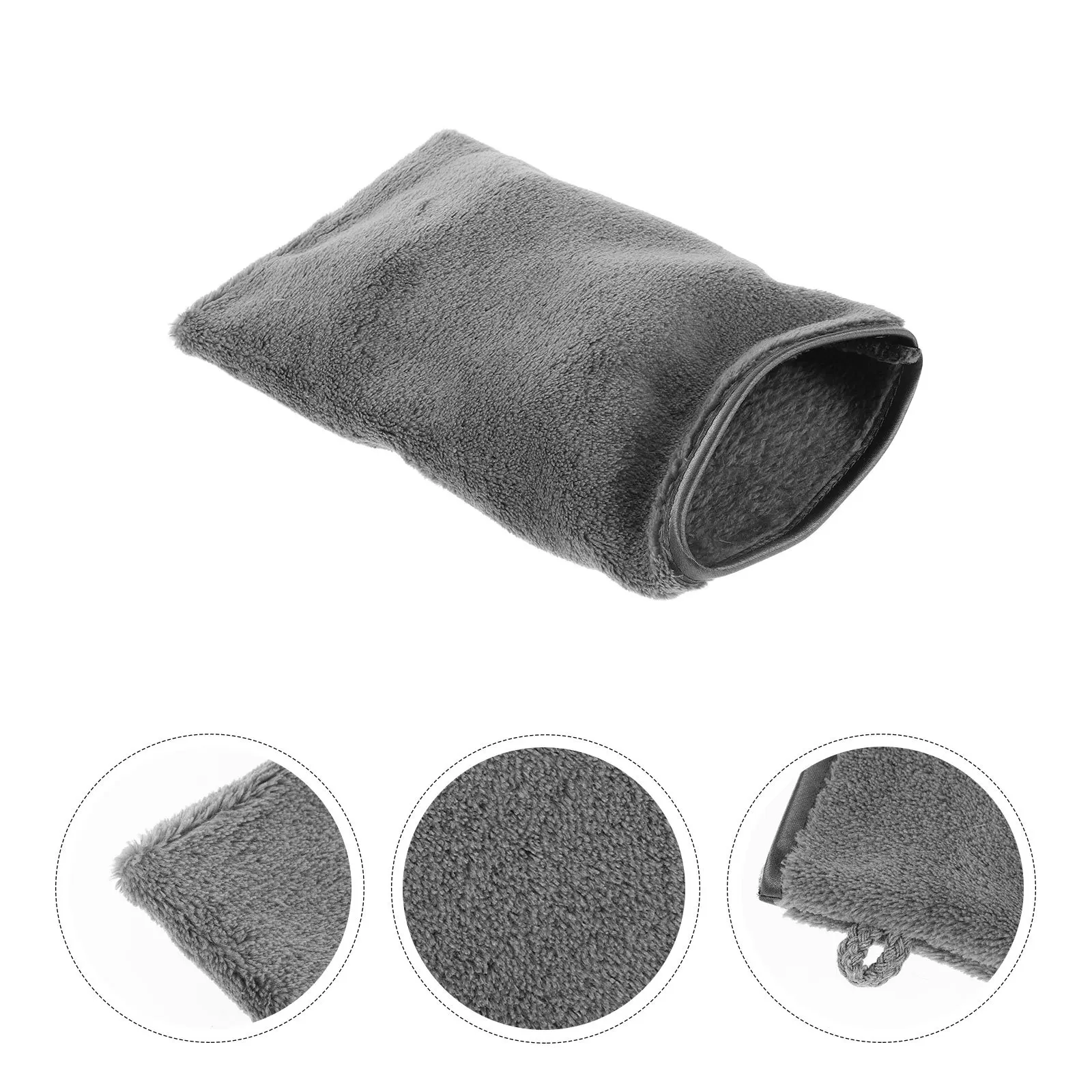

6Pcs Fiber Bath Wash Mitts Soft Reusable Makeup Remover Face Cleaning Spa Shower Gloves Face Towels Bath Towels