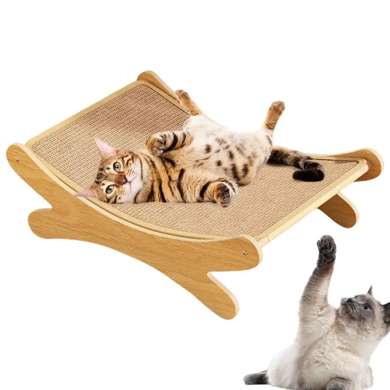 Cat Scratch Pad 2 In 1 Cat Scratching Board & Lounge Bed Breathable Wear-Resistant Cat Lounge Bed Nest For Indoor Outdoor