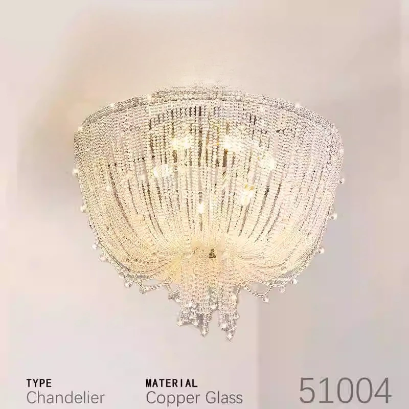 

Хрустальная кисточка, французский свет, роскошная спальня, кабинет, постмодернистский потолочный светильник для гостиной