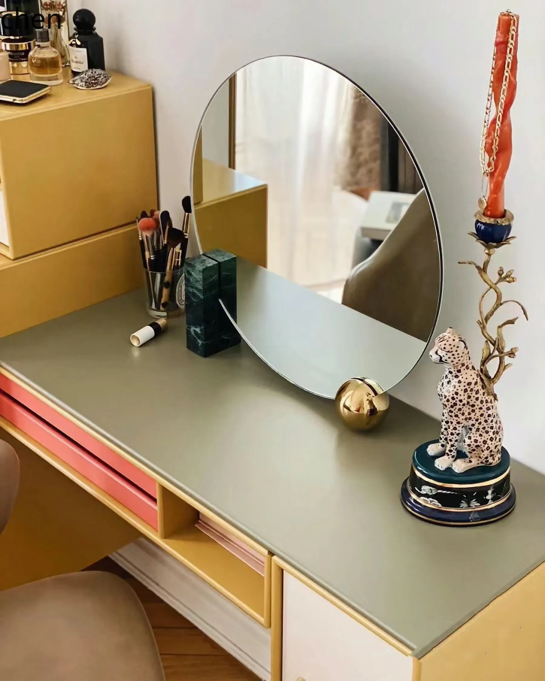 CZ Minimalist Suspended Small Apartment Multi-Drawer Bedroom Dresser Small Vanity Table