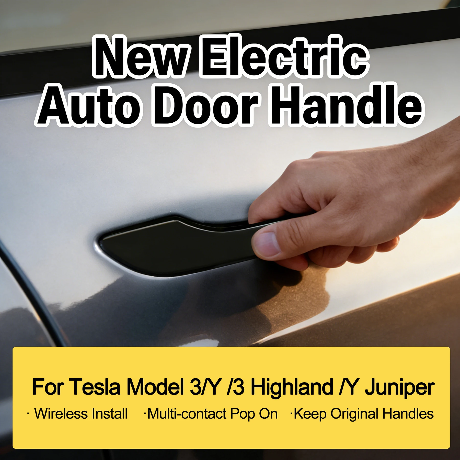 Multi-contact Pop Up Car Accessories Auto Presenting For Tesla Model 3/3 Highland Model Y/Y Juniper Smart Electric Door Handle