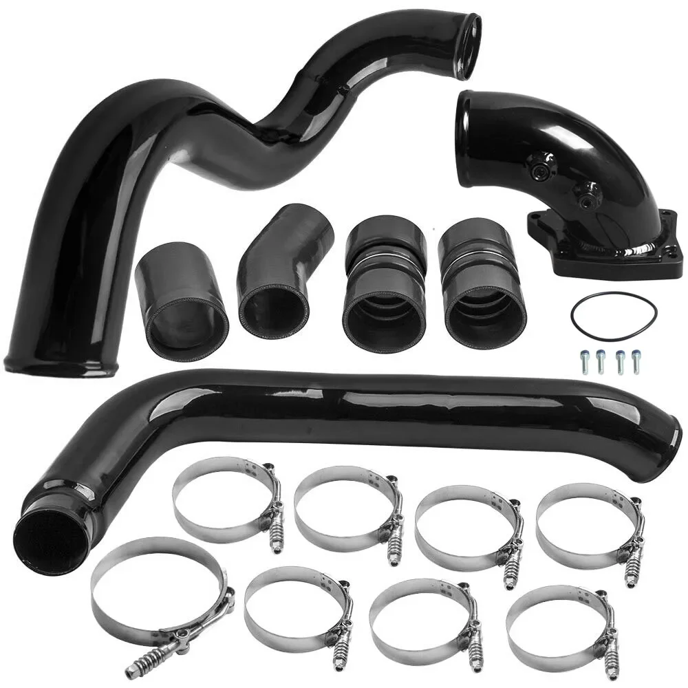 Turbocharged diesel engine turbocharger CAC pipe boost hose and fixture kit for 03-07 Ford F250 F350 F450 F550 6.0L V8