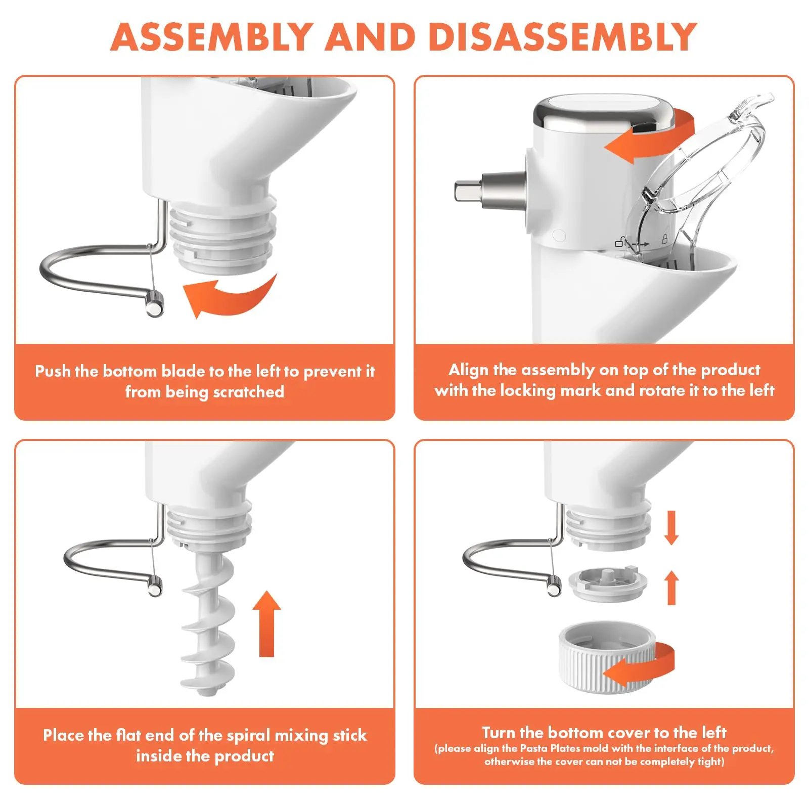 Pasta Press Attachment for KitchenAid Stand Mixers 7 Interchangeable Plates Pasta Extruder Accessories view 3