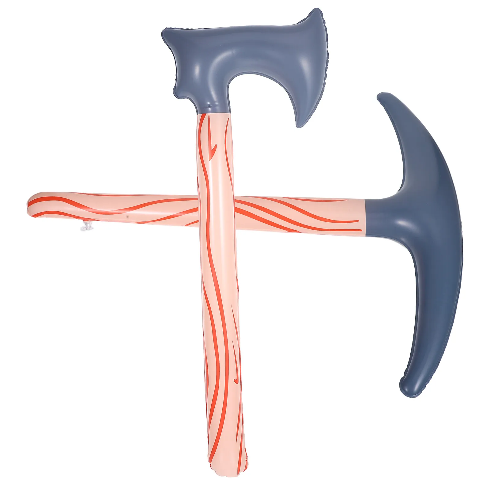 

2pcs Inflatable Pickaxe Lightweight Durable Plastic Axe For Party Games Halloween Carnival Cosplay Pool Beach Large Fun