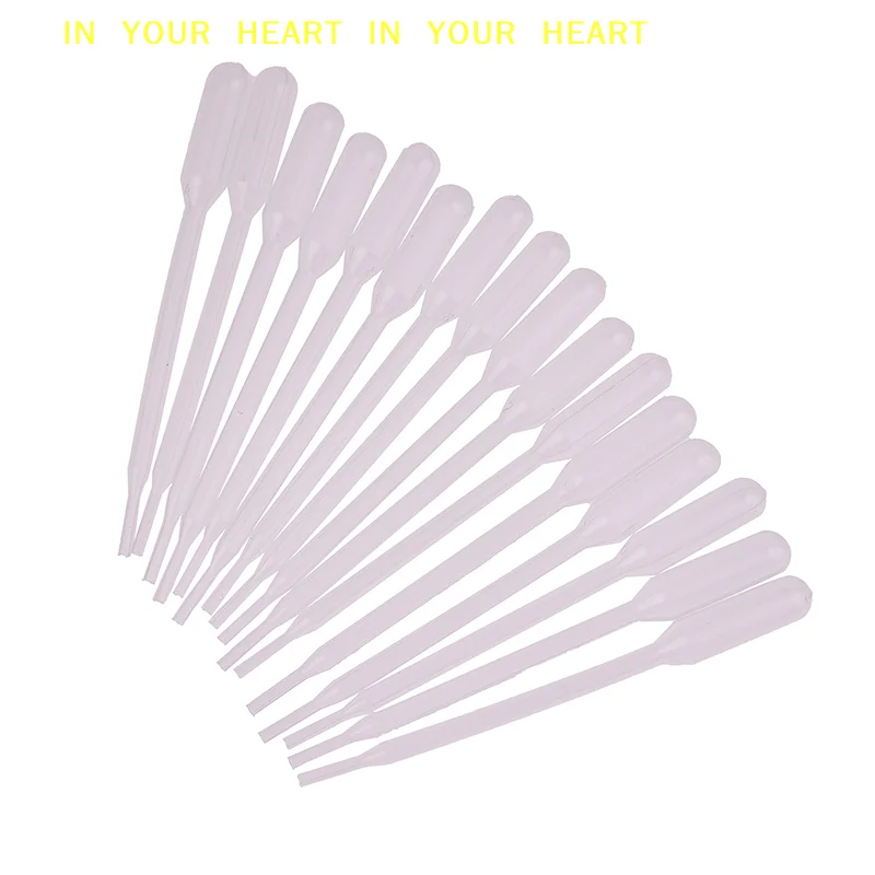 XUV Epoxy Resin Jewelry Making 100Pcs 0.5ML Plastic Disposable Pipettes Squeeze Transfer Pipettes Dropper For Silicone Mold
