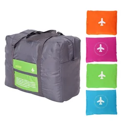 Korean Foldable Square Airplane The Tote Bag Waterproof Handbag Packing Cubes For Travel Oxford Cloth Weekend Travel Bag Luggage