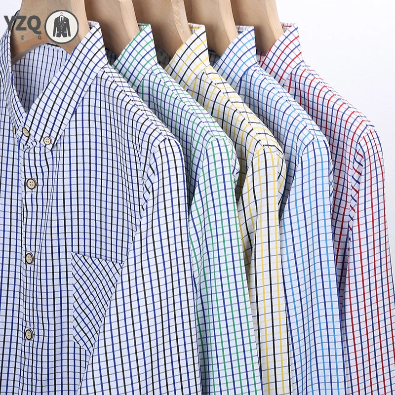 New Men\'s Casual Striped Long Sleeved Lapel Shirt for Summer Fashion Comfort No Ironing Wrinkle Resistant Top