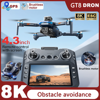 2025 New GT8 Drone Brushless Motors GPS 8K Professional HD 360° Dual Cameras 5G WIFI Obstacle Avoidance Foldable Quadcopter Toys