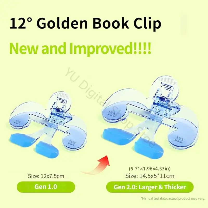 96BA Kreative Form Buch Clip Licht Gewicht Label Planer Lesezeichen Buch Clamp Büroklammer Für Notebooks Studie Bücher – Detail 6