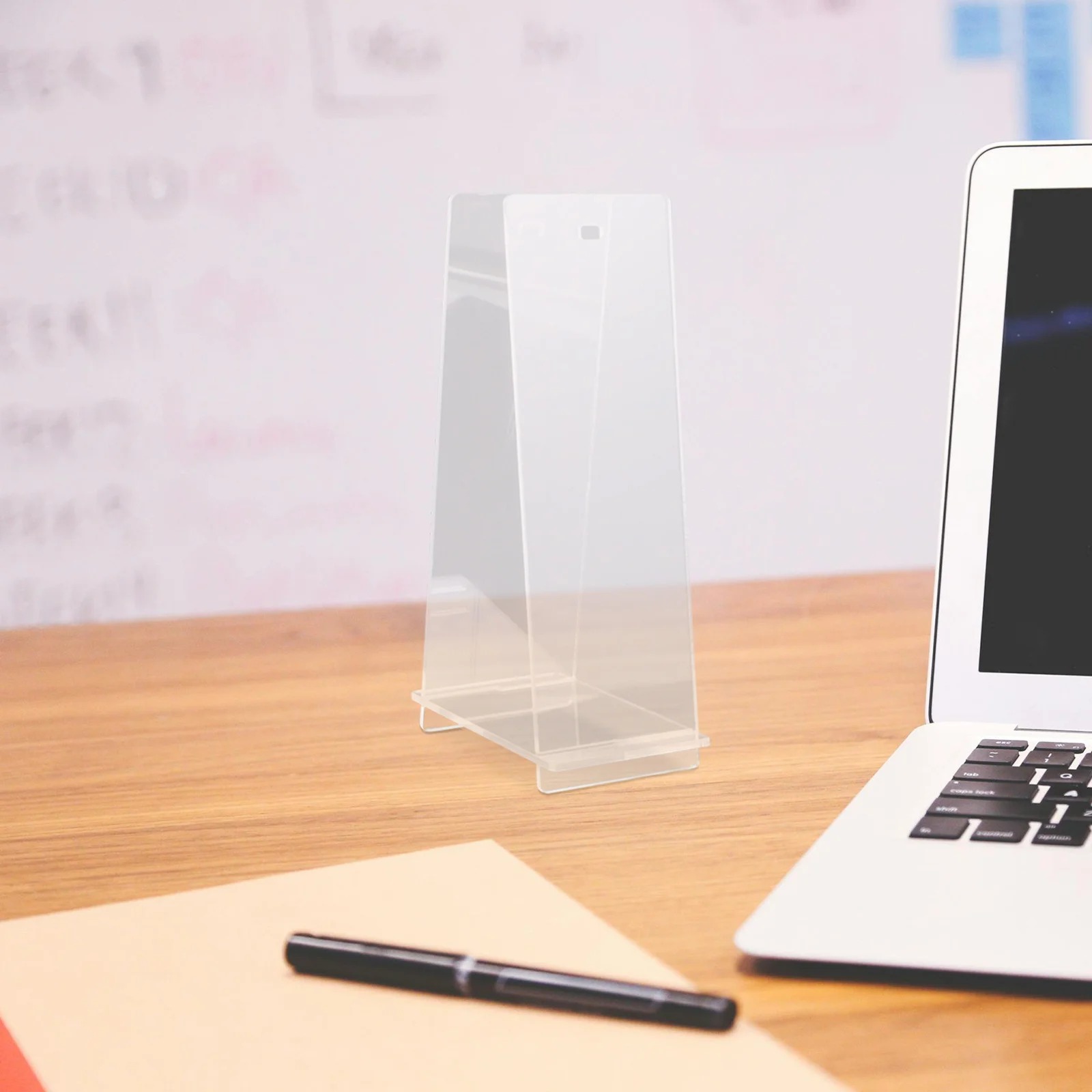 

Acrylic Desk Calendar Stand Transparent Stylish Minimalist Tabletop Calendar Holder Rack for Office Home Desktop Support