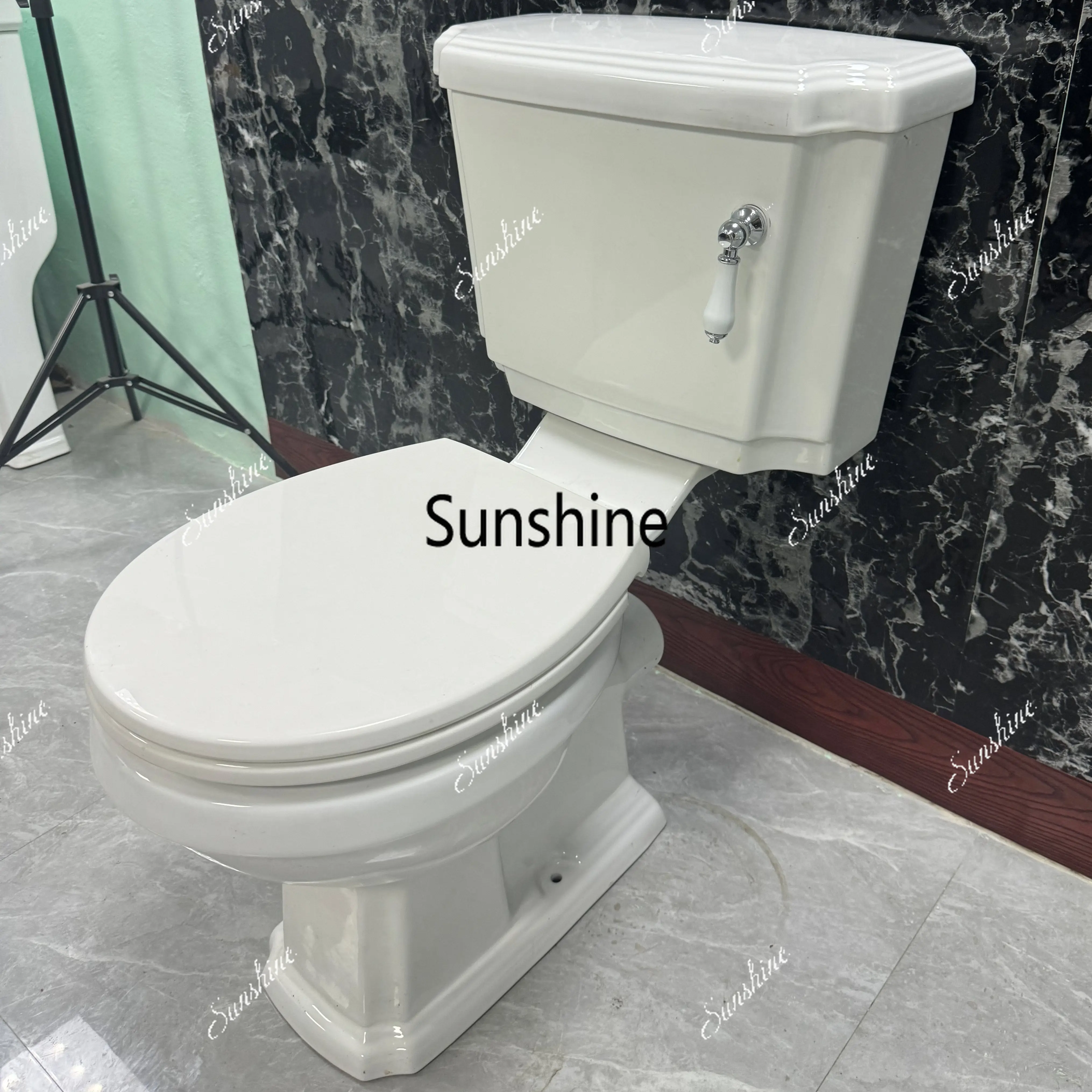 Wall row split toilet side row horizontal toilet free nozzle