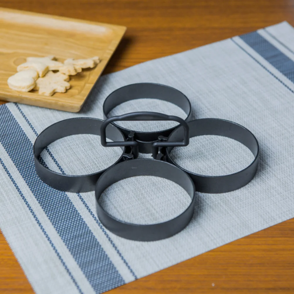 

1 Set Aluminum Alloy Fry Ring Tool Non-Stick Compact Maker Portable Kitchen Utensil For Home Hotel Restaurant Use Egg Frying
