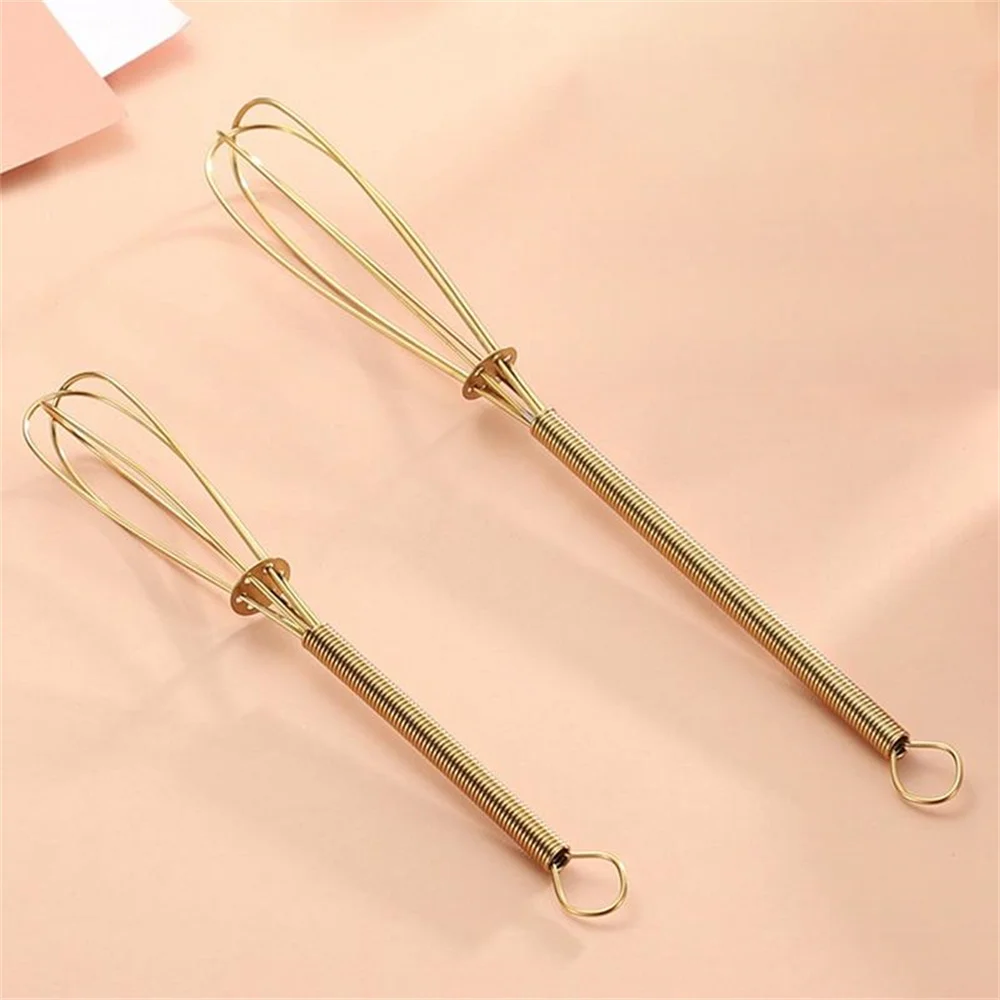 1/3/5PCS Mini Egg Beater Spring Handle Small And Exquisite 17g 11g Egg Tools Cream Whipper Reinforcement Ring Easy To Operate