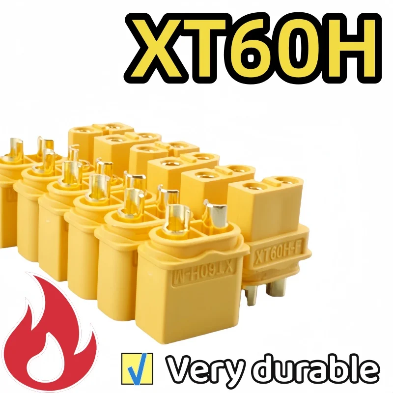 

XT60H Разъем аккумулятора «папа» и «мама» с корпусом втулки, подходит для пульта дистанционного управления, аккумуляторный двигатель, адаптер FPV XT60H