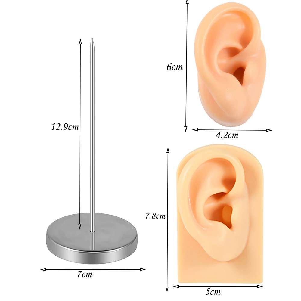 Silicone Ear Model Tattoo Practice Display Tool
