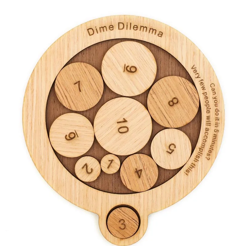 

Penny Baffling Puzzle Difficult Brain Teasers for Adults And Kids Educational Toys IQ Challenge Logic Games Rompecabezas Gifts