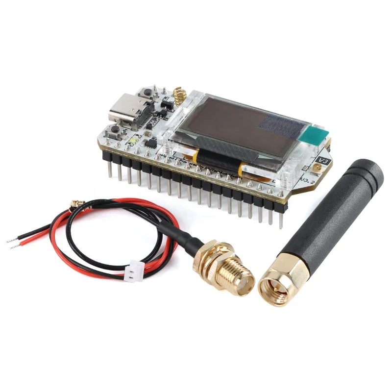 

New 868 915MHz 0.96 Inch Ble OLED Display WIFI LoRa SX1262 ESP32 Internet of Things LoRa Module ESP32 Development Boards