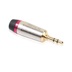 1-10pcs Zinc Alloy Shell Gold-plated Head 3.5 Stereo Headphone Plug 3.5mm Audio Soldering Plug