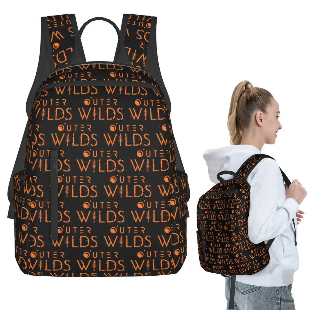 

Outer Wilds Ventures Patch Backpack Student BookBag Children School Bag Laptop Shoulder Bags Boys Girls