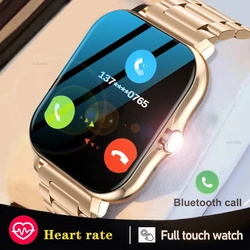 Reloj inteligente deportivo para hombre y mujer, pulsera con llamadas, Bluetooth, control del ritmo cardíaco y de la presión sanguínea, a la moda, novedad de 2023