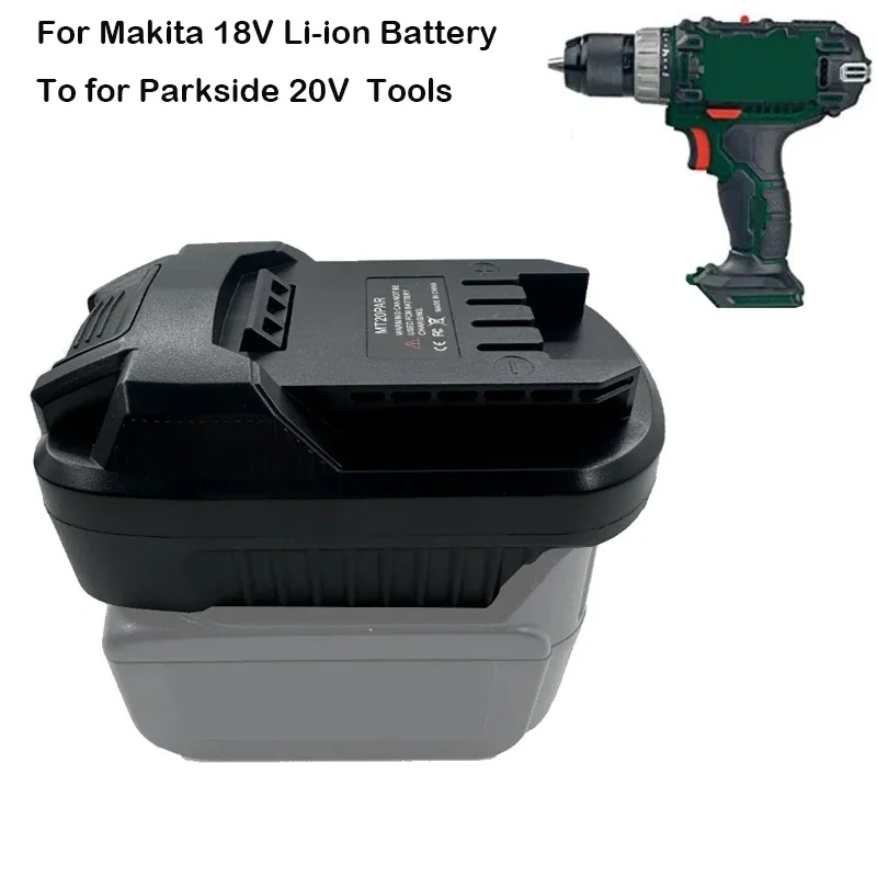 MT20PAR Battery Adapter for Makita 18V Li-ion Battery Converter To for Parkside 20V Li-ion Battery Power Tools Use