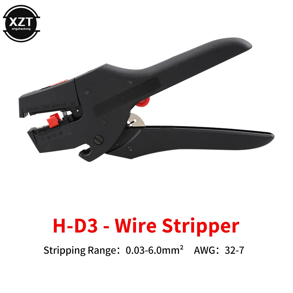 Portable D3 Self-Adjusting insulation Wire Stripper 0.03-10mm²Cable Cutter Scissors Wire Stripper hand Tool Adjustable Multitool