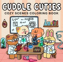 New adult and teen coloring book Toddler Doodle coloring book Cozy Friend