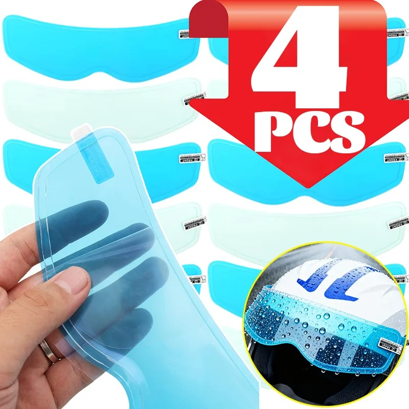 ترقية نانو PET خوذة قناع مكافحة الضباب فيلم المطر درع ملصق العالمي للدراجات النارية ركوب والعتاد موتو عدسة واقية ملحق