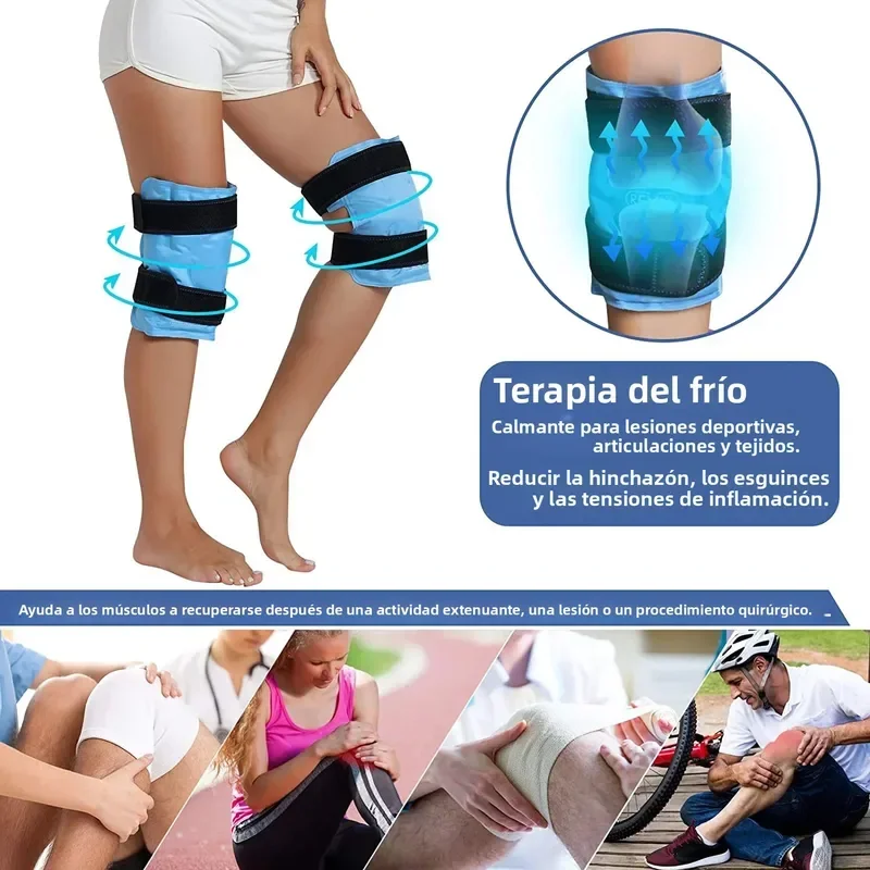 

Ice Pack Knee Pain Relief Reusable Gel Ice Wrap Leg Injuries Swelling Knee Replacement Surgery Cold Compress Tool