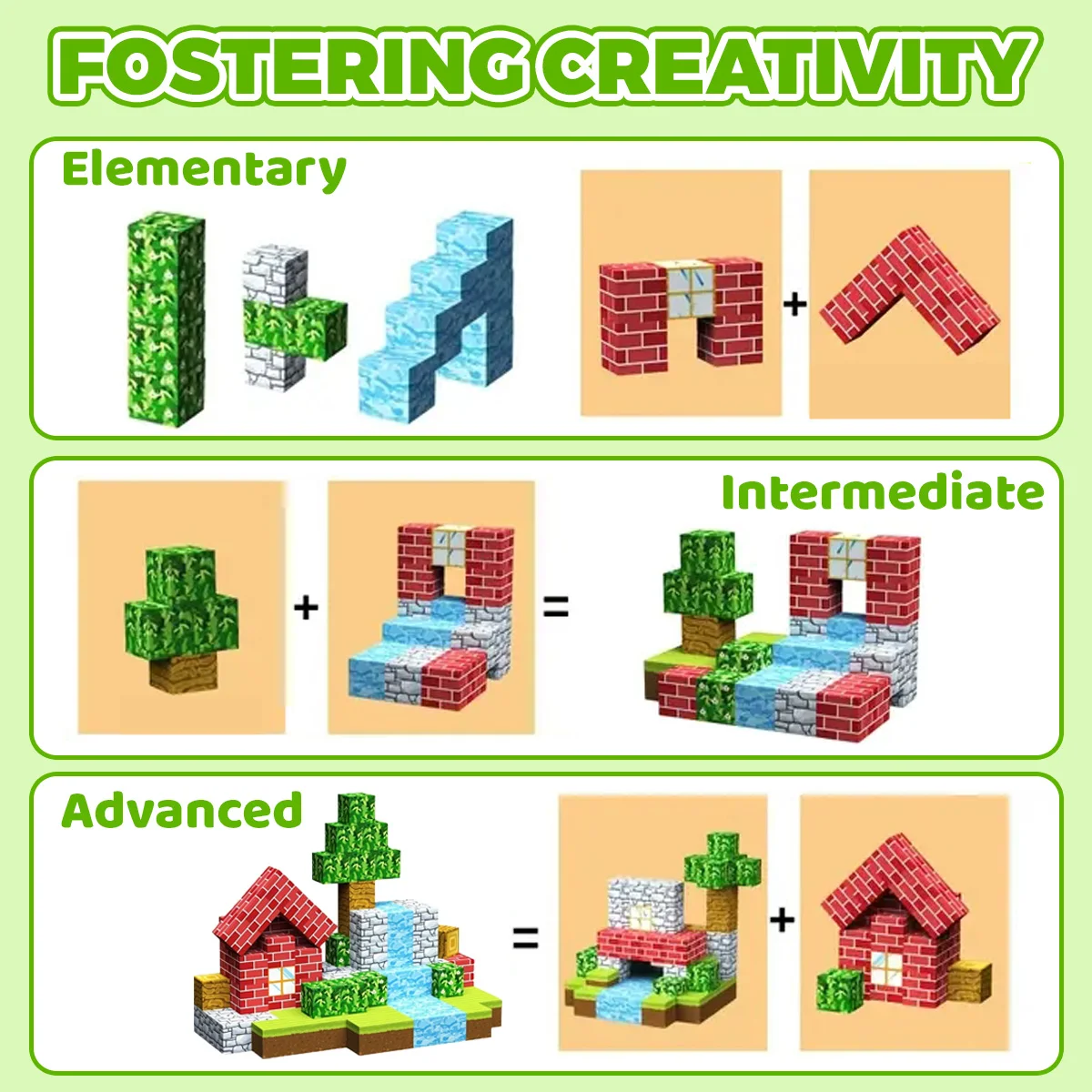100 قطعة من مكعبات البناء المغناطيسية للأطفال، مكعبات حسية جذعية للعبة، ألعاب هدايا عيد ميلاد مغناطيسية، كهالوين، هدية عيد الميلاد