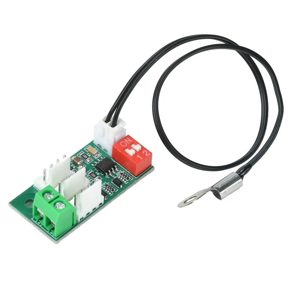 3 Way 4 Wire Fan Speed Controller DC12V 24V Thermostatic PWM Temperature Control Regulator 5A Max Output with DIP Switch