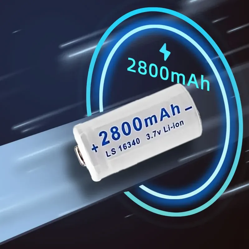 3,7 V wiederauf ladbarer Akku kvcdy cr123a rcr 2800 icr für Sicherheits kamera Scheinwerfer mah Lithium-Ionen-Akku l70 plus Ladegerät