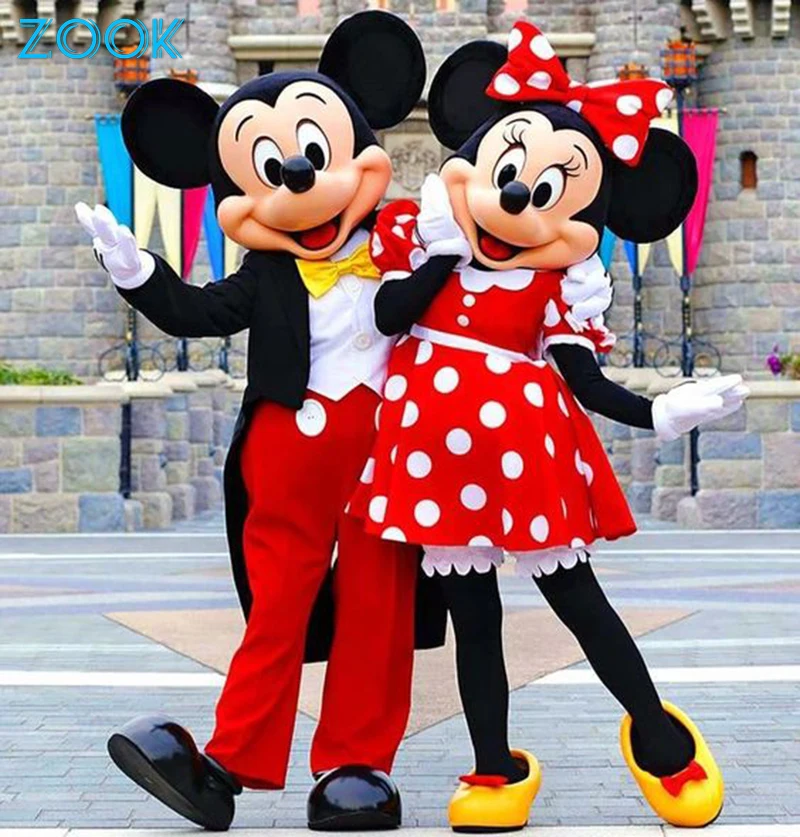 Mickey Minnie Mouse Mascot Set Cartoon Characters Cosplay Dress Suits Event Carnival Party Performance Props Birthday Gift