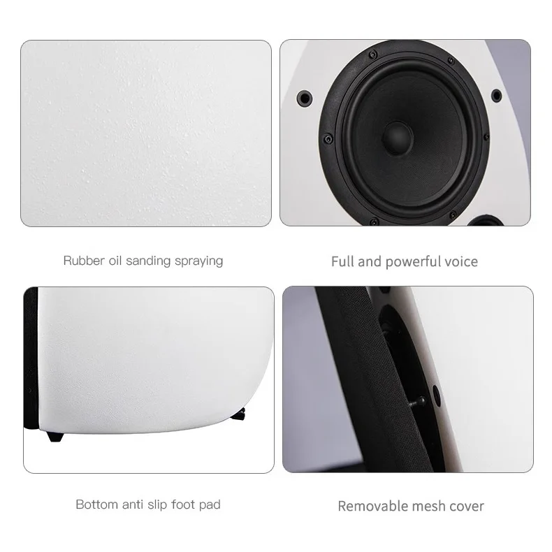 

D-6 HIFI Speaker Bookshelf Subwoofer Speaker Plastic Case Active / Passive None-Battery Lossless