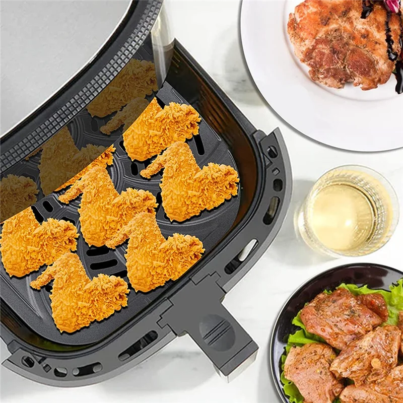 High-end Air Fryer Replacement Grill Pan, Air Fryer Accessories for Chefman RJ38-SQSS-8T-D, 8QT Nonstick Removable Grill Pan